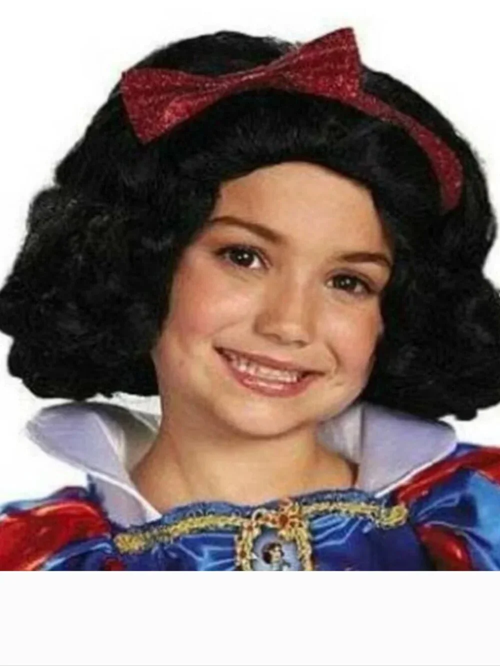 Princess Snow White & WIG Light Up 4/6 Halloween Costume Disney Dress Girls Kids
